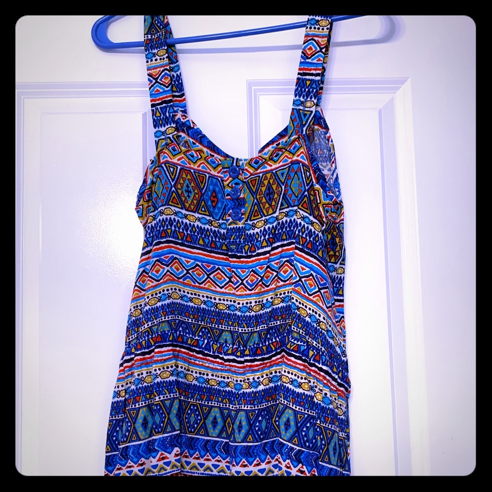 Mid thigh dress multi color